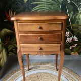 Louis xv style wooden bedside table