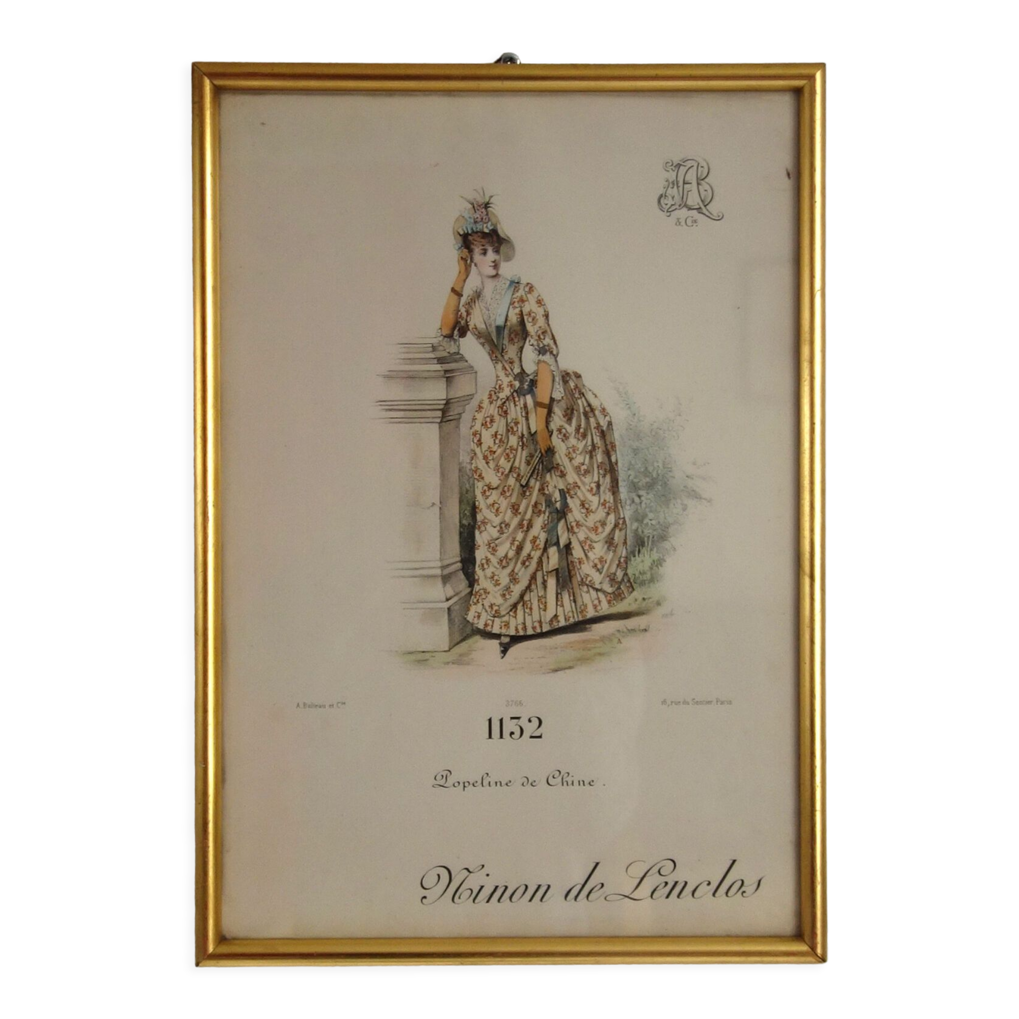 Gravure de mode "Ninon de Lenclos" vers 1890