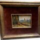 Oil painting on cardboard, Tuscan landscape, early 1900s