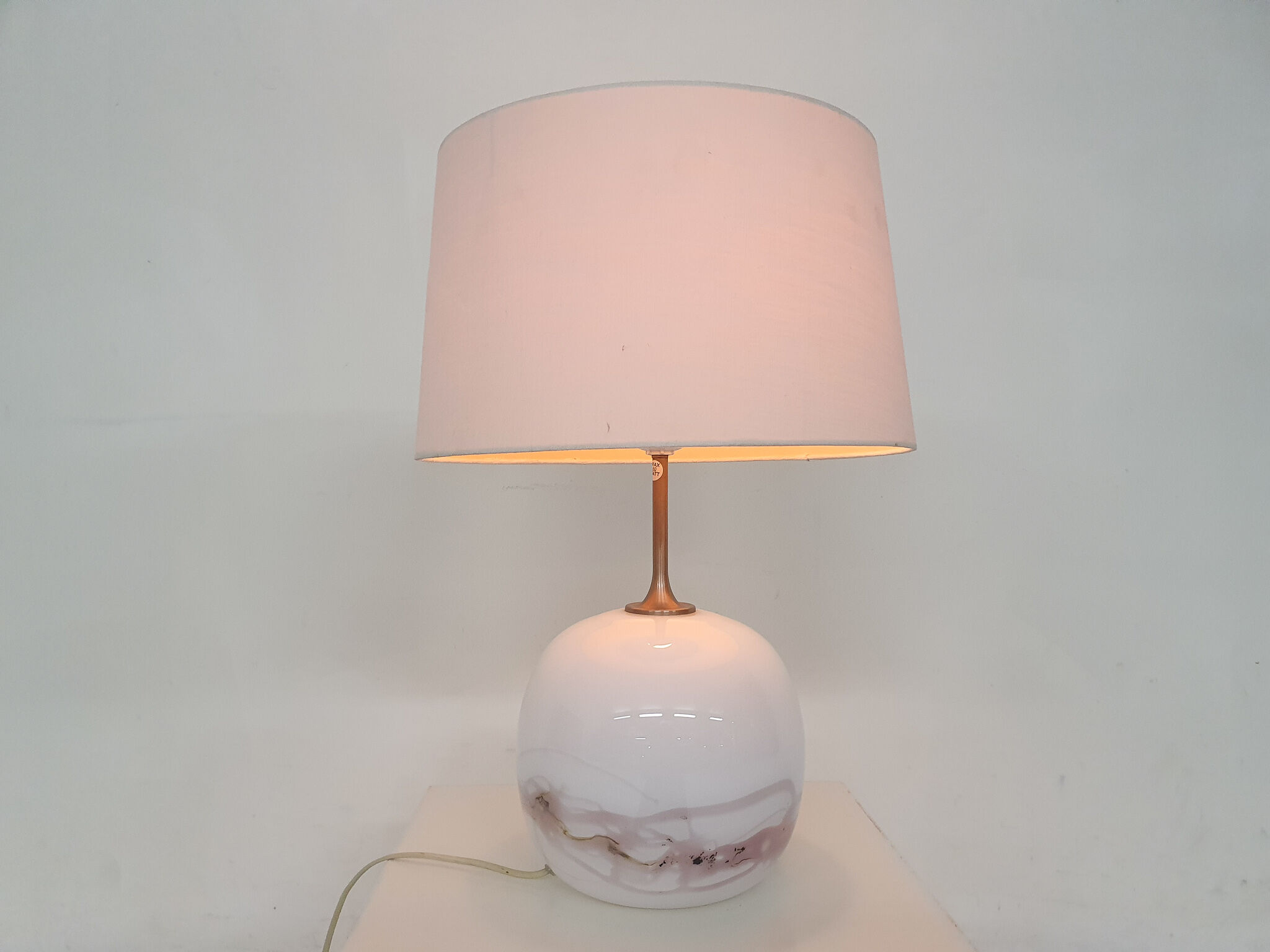 Michale Bang "Sakura" glass table light for Holmegaard, Denmark 1980's