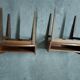 Scandinavian teak bedside table (2 available)