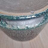 Vase en grès moucheté