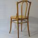 2 Thonet No. 56 chairs from 1900, caned, blond walnut stain