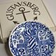 Gustavsberg decorative plate "jultallrik 5" 1975, design by sven jonson, limited edition, diameter