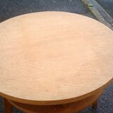 Vintage blond wooden side table