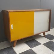 Jiri Jiroutek Yellow and White sideboard 1960s for Interier Praha