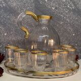 Daum Nancy crystal liqueur service