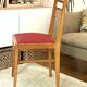 Set of 5 vintage chairs - Beech wood - Faux leather - 1950s