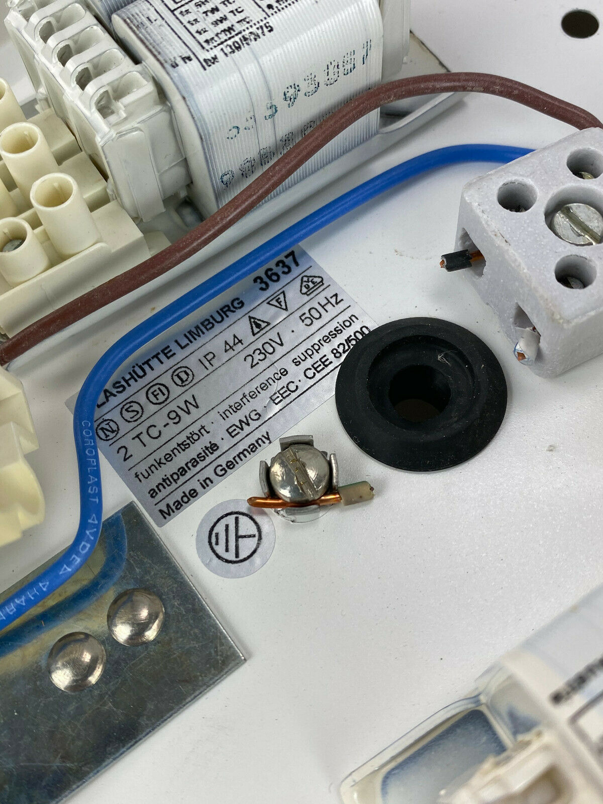 Limburg Glashütte 70s ceiling light