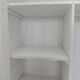 Vintage Parisian wardrobe, 2 doors re-enchanted in pearl gray.