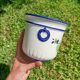 Retro hand-painted plant pot