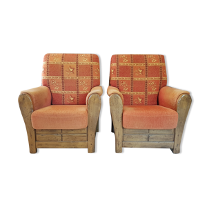 Fauteuils en chêne massif