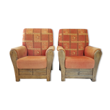 Fauteuils en chêne massif