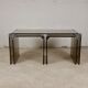 Nesting tables smoked glass by Gallotti & Radice