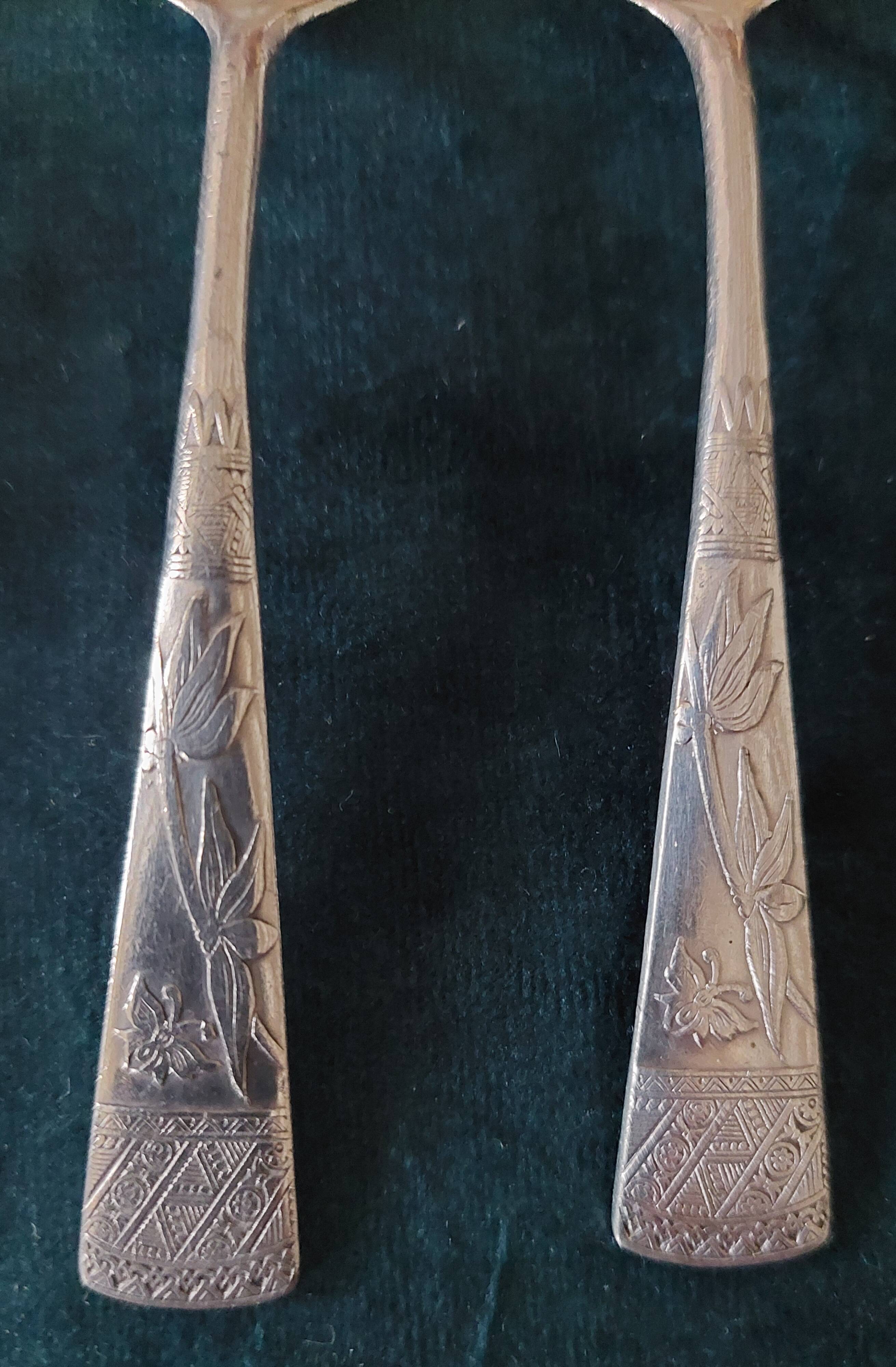 Silver-plated metal spoons, Argonid Booth & Haydens, 1879
