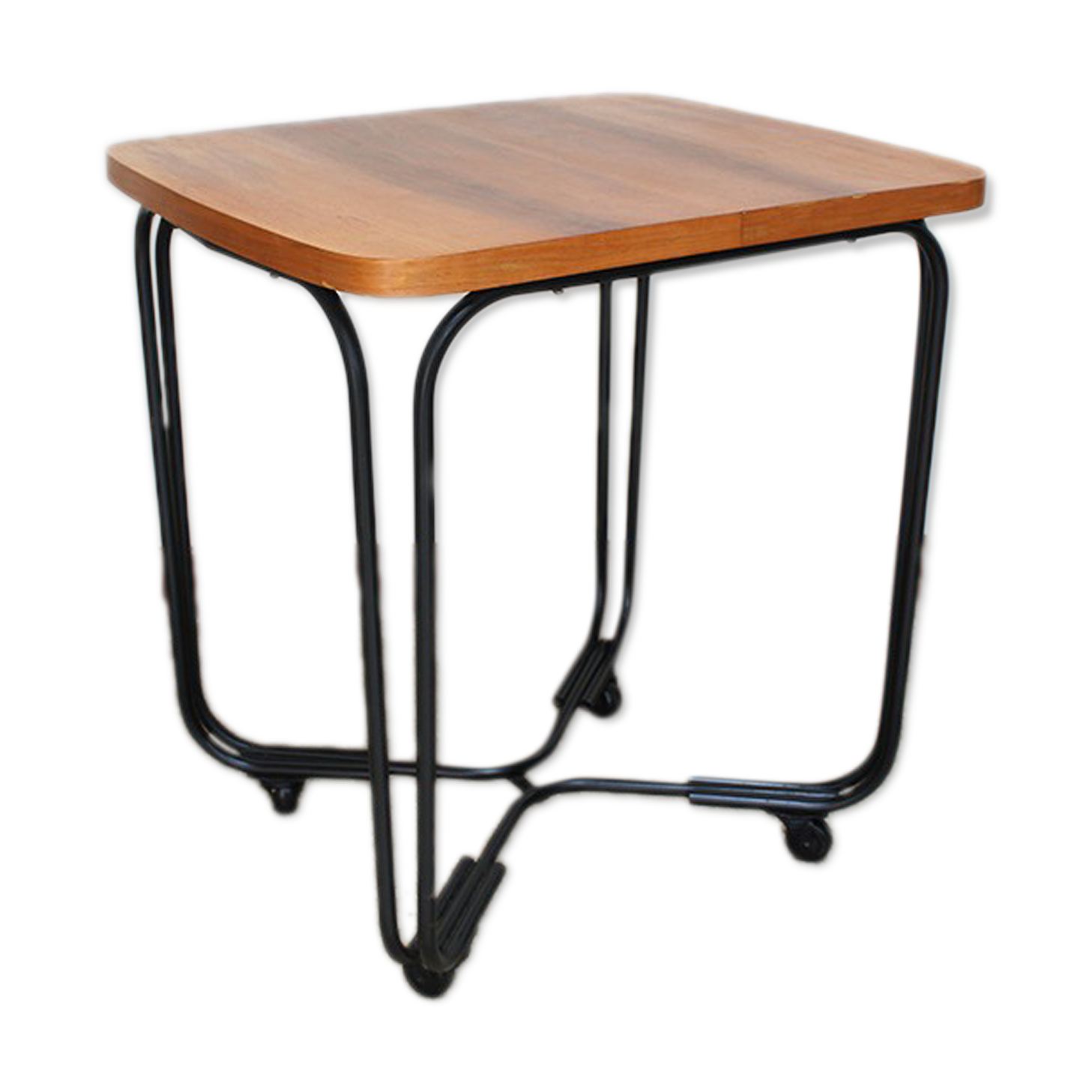 Wood and metal table