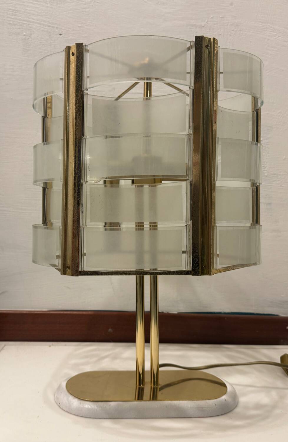 Italian Large Brass Table Lamp 1970’s