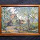 Tableau impressionniste huile sur carton signée MAZARD - école de Barbizon