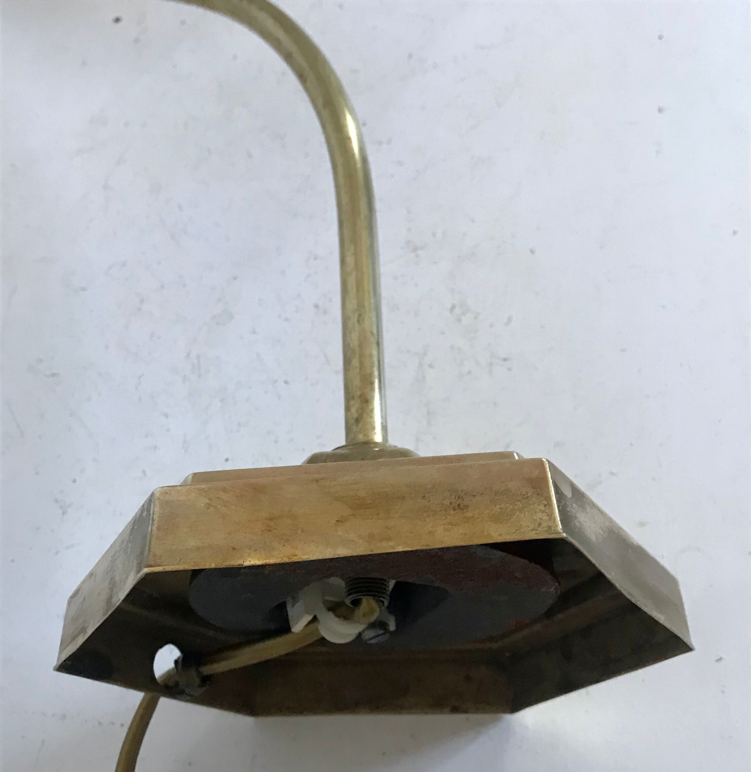 Brass gooseneck lamp