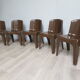 5 gilac chairs monobloc 70s