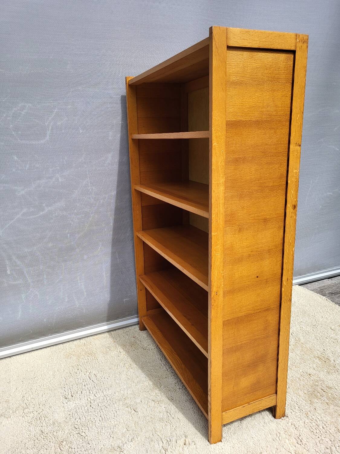 Vintage fixed bookcase 90x36