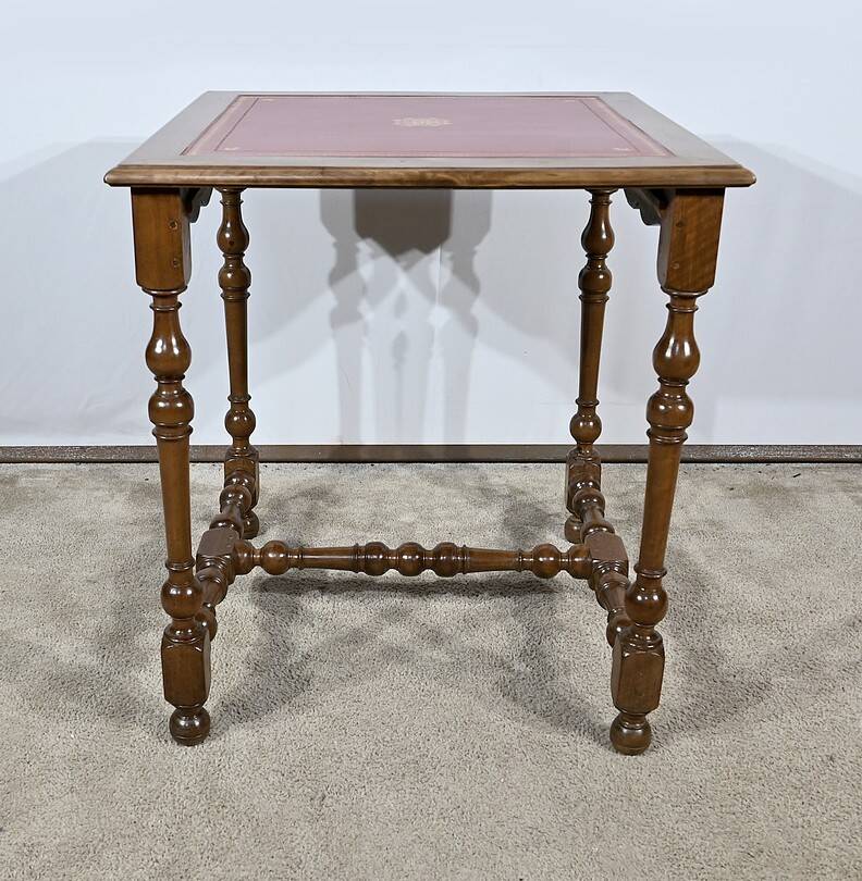 Small Solid Walnut Table, Louis XIII / Louis XIV style – Early 19th century