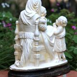Religious statue plaster clay pipe Raphael Madonna / virgin