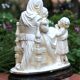 Religious statue plaster clay pipe Raphael Madonna / virgin