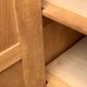 Vintage solid oak cross-braced wardrobe 1940