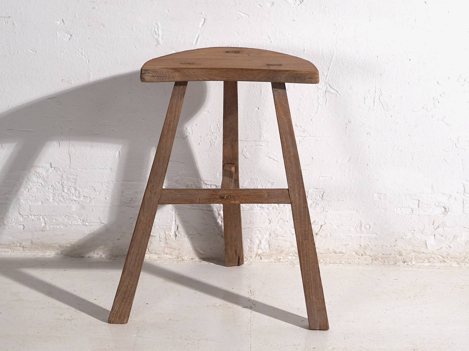 Antique wabi sabi style stool (c.1900) #6