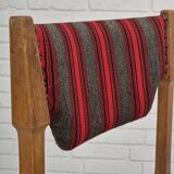 1970s, Danish set of 4 dining chairs, original condition, oak, wool.