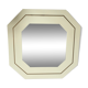 Mirror ivory lacquer with Jean Claude mahey 1970/1980 - 71x70cm