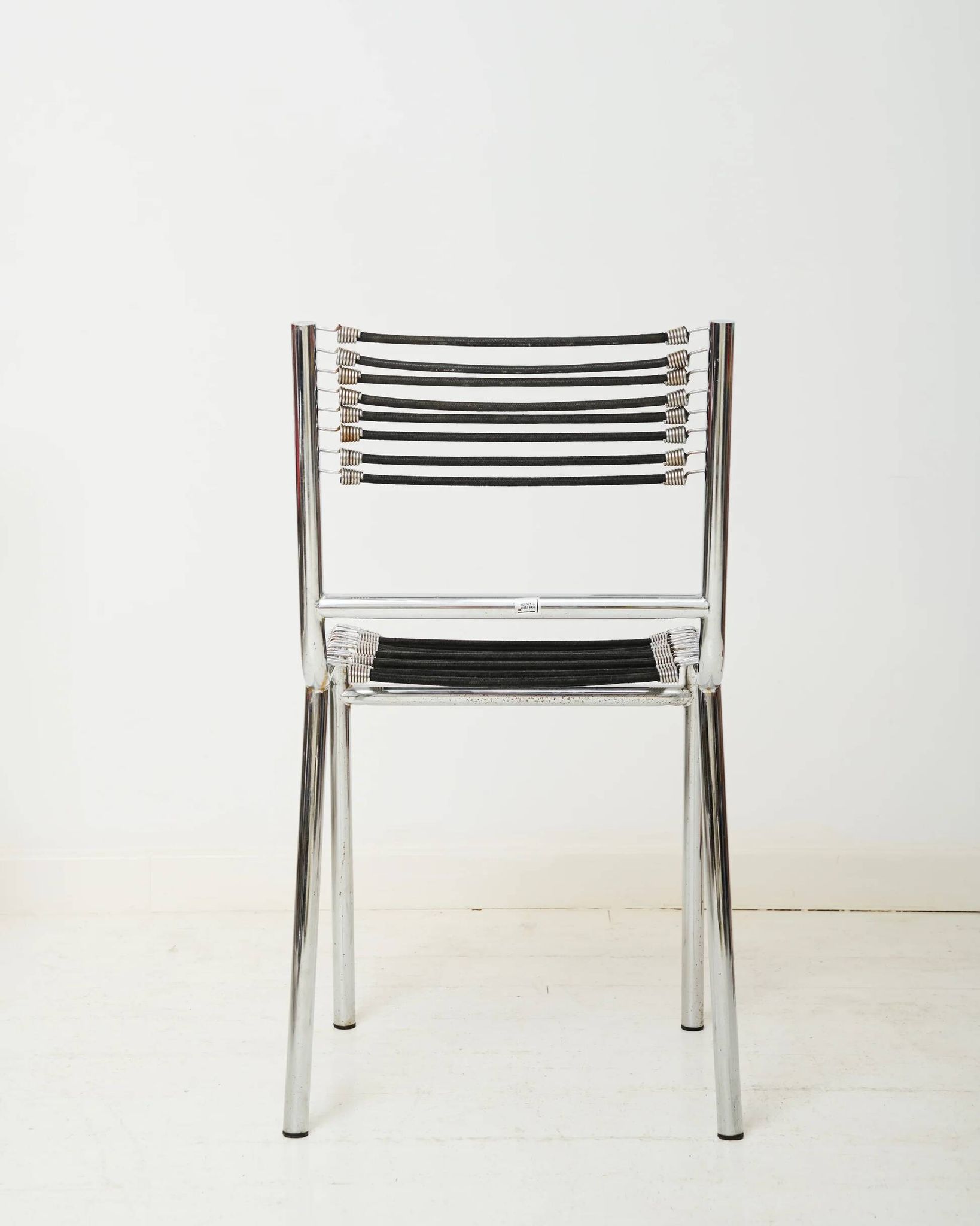 Pair of chrome chairs "Sandow" (1 of 3), René Herbst, 1980s