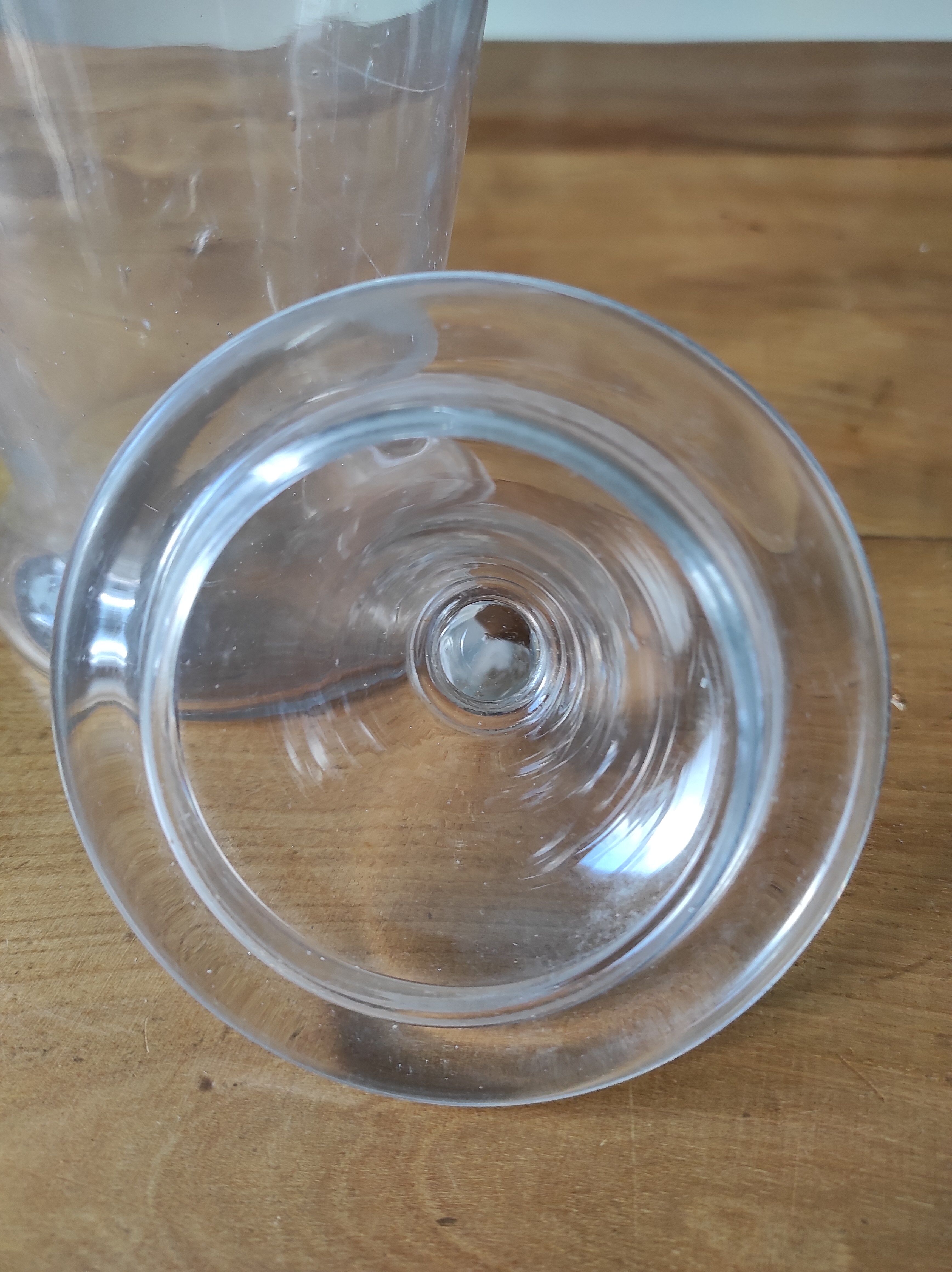 Old jar candy box with lid