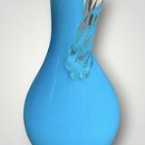 Ancien vase pichet en opaline turquoise de Versailles – années 60