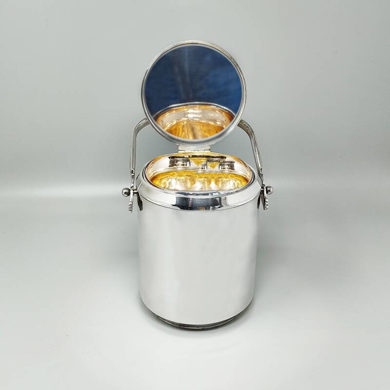 1960s Ice Bucket by Aldo Tura for Macabo. Made in Italy.