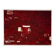 Minimal Textured Red Art – Contemporary Acrylic Painting for Living Room
