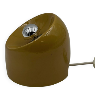 Ceramic Lamp in Mustard Yellow - Gabbianelli Marcello Cuneo Style, 1970s