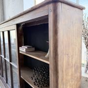 XXL industrial sideboard with glass doors