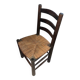 Antique wooden and straw chair – Country / Rustic style