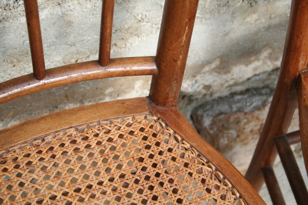 Series of 6 bistro chairs from the 1930