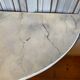 Half-moon console side table faux marble