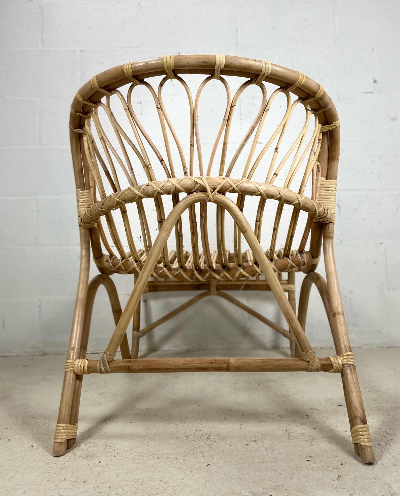 Chair rattan peacock