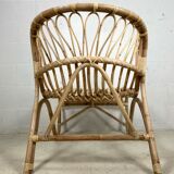 Chair rattan peacock