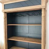 Late 19th/early 20th century solid pine dresser & wine cellar
