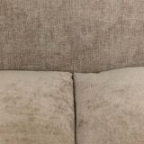 Rectangular sofa in gray velvet. 1990s. LS60311509A