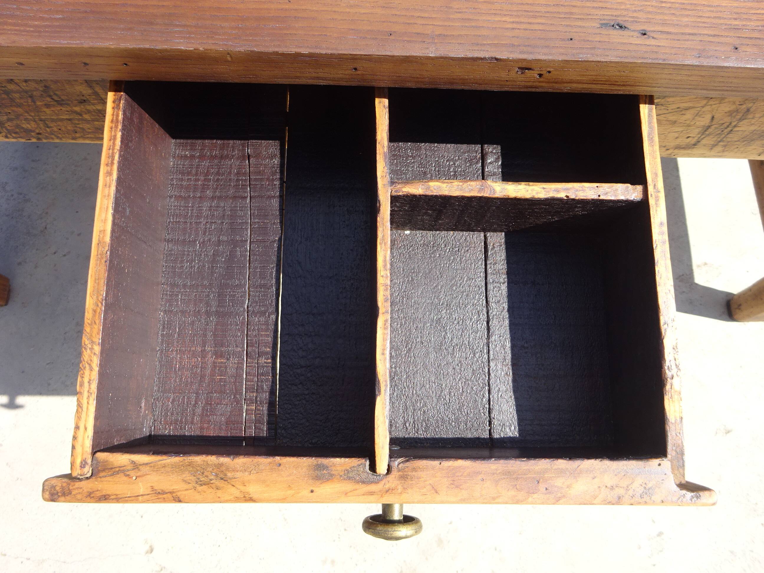 Restored solid oak farmhouse table