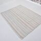 White Anatolian Oushak Hemp Kilim Rug, Reference 3664
