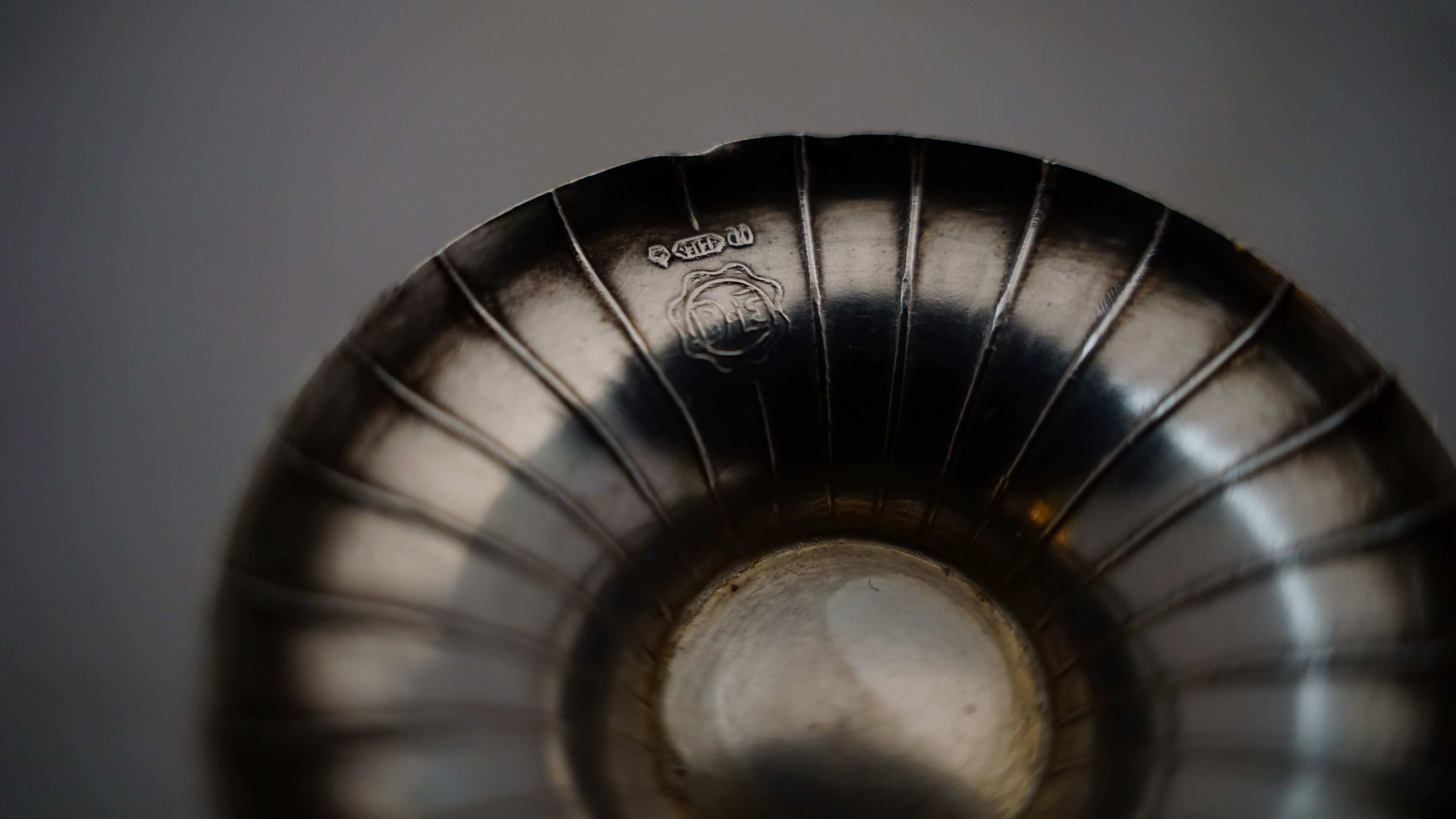 Pair of silverware saucepans