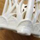 Openwork pot / letter holder in Art Nouveau ceramic